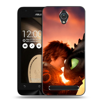 Пластиковый чехол на ASUS ZenFone Go 4.5 с принтом Как приручить дракона Пластиковый чехол на ASUS ZenFone Go 4.5 с принтом Как приручить дракона