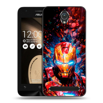 Пластиковый чехол на ASUS ZenFone Go 4.5 с принтом Железный человек Ironman Пластиковый чехол на ASUS ZenFone Go 4.5 с принтом Железный человек Ironman