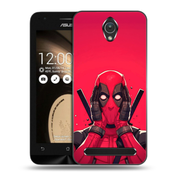 Пластиковый чехол на ASUS ZenFone Go 4.5 с принтом Дедпул Deadpool Пластиковый чехол на ASUS ZenFone Go 4.5 с принтом Дедпул Deadpool