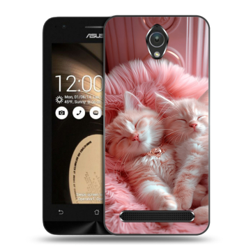 Пластиковый чехол на ASUS ZenFone Go 4.5 с принтом котята котики Пластиковый чехол на ASUS ZenFone Go 4.5 с принтом котята котики