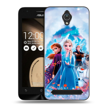 Пластиковый чехол на ASUS ZenFone Go 4.5 с принтом Холодное сердце Frozen