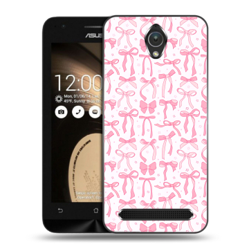 Пластиковый чехол на ASUS ZenFone Go 4.5 с принтом Розовые бантики Пластиковый чехол на ASUS ZenFone Go 4.5 с принтом Розовые бантики