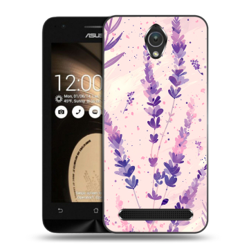 Пластиковый чехол на ASUS ZenFone Go 4.5 с принтом цветы лаванда
