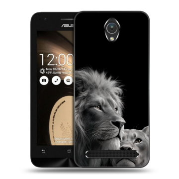 Пластиковый чехол на ASUS ZenFone Go 4.5 с принтом Лев кошки Пластиковый чехол на ASUS ZenFone Go 4.5 с принтом Лев кошки