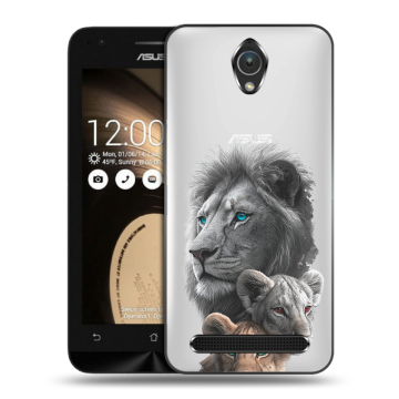 Пластиковый чехол на ASUS ZenFone Go 4.5 с принтом Львы Пластиковый чехол на ASUS ZenFone Go 4.5 с принтом Львы