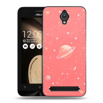 Пластиковый чехол на ASUS ZenFone Go 4.5 с принтом Розовый космос Пластиковый чехол на ASUS ZenFone Go 4.5 с принтом Розовый космос