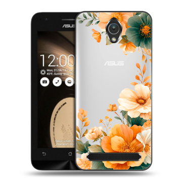 Пластиковый чехол на ASUS ZenFone Go 4.5 с принтом Цветы принт Пластиковый чехол на ASUS ZenFone Go 4.5 с принтом Цветы принт