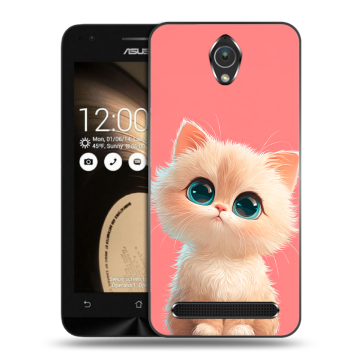 Пластиковый чехол на ASUS ZenFone Go 4.5 с принтом Розовый котенок Пластиковый чехол на ASUS ZenFone Go 4.5 с принтом Розовый котенок