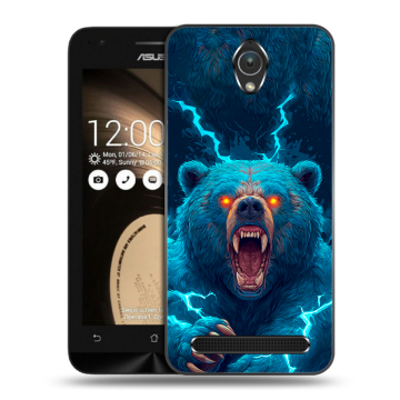 Пластиковый чехол на ASUS ZenFone Go 4.5 с принтом Медведь Пластиковый чехол на ASUS ZenFone Go 4.5 с принтом Медведь