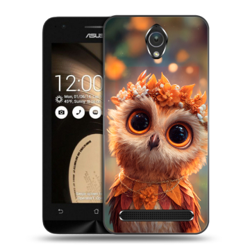 Пластиковый чехол на ASUS ZenFone Go 4.5 с принтом Милая сова Пластиковый чехол на ASUS ZenFone Go 4.5 с принтом Милая сова