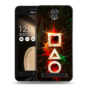 Пластиковый чехол на ASUS ZenFone Go 4.5 с принтом Squid Game Игра кальмара