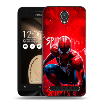 Пластиковый чехол на ASUS ZenFone Go 4.5 с принтом Spiderman Человек паук Пластиковый чехол на ASUS ZenFone Go 4.5 с принтом Spiderman Человек паук