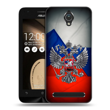Пластиковый чехол на ASUS ZenFone Go 4.5 с принтом Флаг России