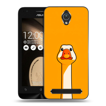Пластиковый чехол на ASUS ZenFone Go 4.5 с принтом Смешная утка Пластиковый чехол на ASUS ZenFone Go 4.5 с принтом Смешная утка