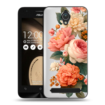 Пластиковый чехол на ASUS ZenFone Go 4.5 с принтом цветы Пластиковый чехол на ASUS ZenFone Go 4.5 с принтом цветы
