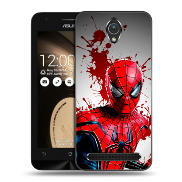 Пластиковый чехол на ASUS ZenFone Go 4.5 с принтом Spiderman Человек паук