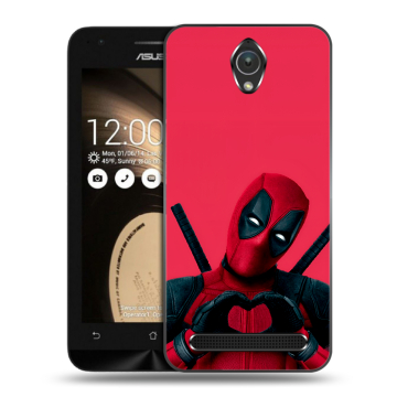 Пластиковый чехол на ASUS ZenFone Go 4.5 с принтом Дедпул Deadpool Пластиковый чехол на ASUS ZenFone Go 4.5 с принтом Дедпул Deadpool