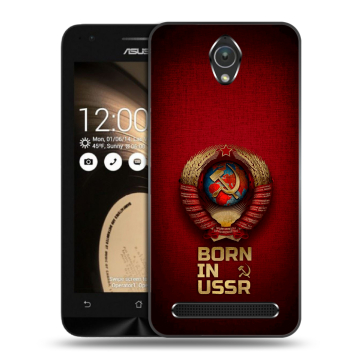 Пластиковый чехол на ASUS ZenFone Go 4.5 с принтом Флаг Герб СССР Пластиковый чехол на ASUS ZenFone Go 4.5 с принтом Флаг Герб СССР