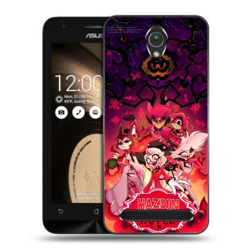 Пластиковый чехол на ASUS ZenFone Go 4.5 с принтом Hazbin Hotel Отель Хазбин