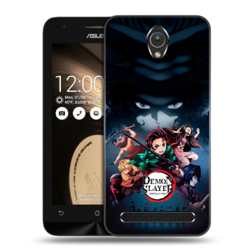 Пластиковый чехол на ASUS ZenFone Go 4.5 с принтом Demon Slayer Клинок рассекающий демонов Пластиковый чехол на ASUS ZenFone Go 4.5 с принтом Demon Slayer Клинок рассекающий демонов