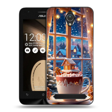 Пластиковый чехол на ASUS ZenFone Go 4.5 с принтом Новый год Пластиковый чехол на ASUS ZenFone Go 4.5 с принтом Новый год