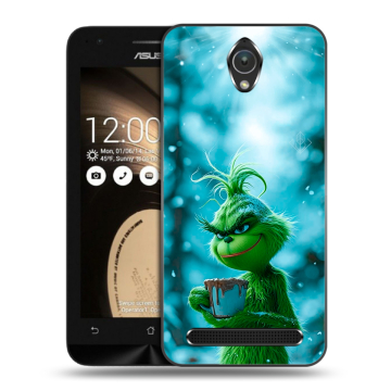 Пластиковый чехол на ASUS ZenFone Go 4.5 с принтом Новый год гринч Пластиковый чехол на ASUS ZenFone Go 4.5 с принтом Новый год гринч