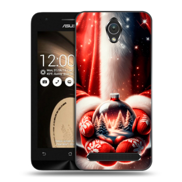 Пластиковый чехол на ASUS ZenFone Go 4.5 с принтом Новый год Пластиковый чехол на ASUS ZenFone Go 4.5 с принтом Новый год