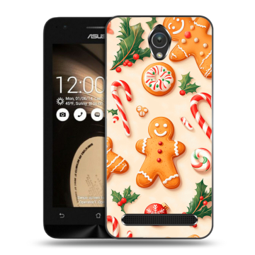 Пластиковый чехол на ASUS ZenFone Go 4.5 с принтом Новый год Пластиковый чехол на ASUS ZenFone Go 4.5 с принтом Новый год