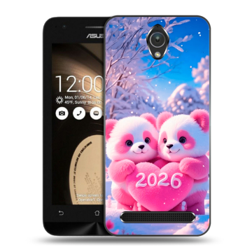 Пластиковый чехол на ASUS ZenFone Go 4.5 с принтом Новый год Пластиковый чехол на ASUS ZenFone Go 4.5 с принтом Новый год