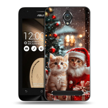 Пластиковый чехол на ASUS ZenFone Go 4.5 с принтом Новый год Пластиковый чехол на ASUS ZenFone Go 4.5 с принтом Новый год