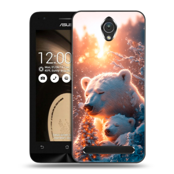 Пластиковый чехол на ASUS ZenFone Go 4.5 с принтом Новый год Пластиковый чехол на ASUS ZenFone Go 4.5 с принтом Новый год