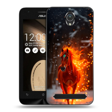 Пластиковый чехол на ASUS ZenFone Go 4.5 с принтом Новый год Пластиковый чехол на ASUS ZenFone Go 4.5 с принтом Новый год