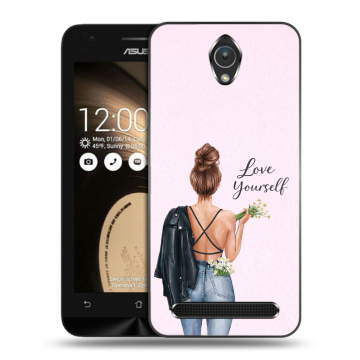 Пластиковый чехол на ASUS ZenFone Go 4.5 с принтом женский Пластиковый чехол на ASUS ZenFone Go 4.5 с принтом женский