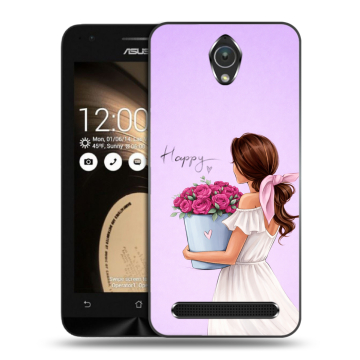 Пластиковый чехол на ASUS ZenFone Go 4.5 с принтом женский Пластиковый чехол на ASUS ZenFone Go 4.5 с принтом женский