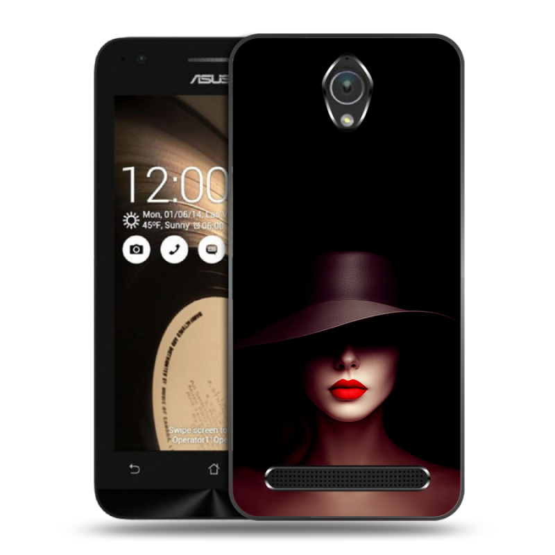 Пластиковый чехол на ASUS ZenFone Go 4.5 с принтом Девушка в шляпе Пластиковый чехол на ASUS ZenFone Go 4.5 с принтом Девушка в шляпе