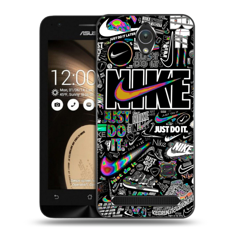 Пластиковый чехол на ASUS ZenFone Go 4.5 с принтом Найк Пластиковый чехол на ASUS ZenFone Go 4.5 с принтом Найк