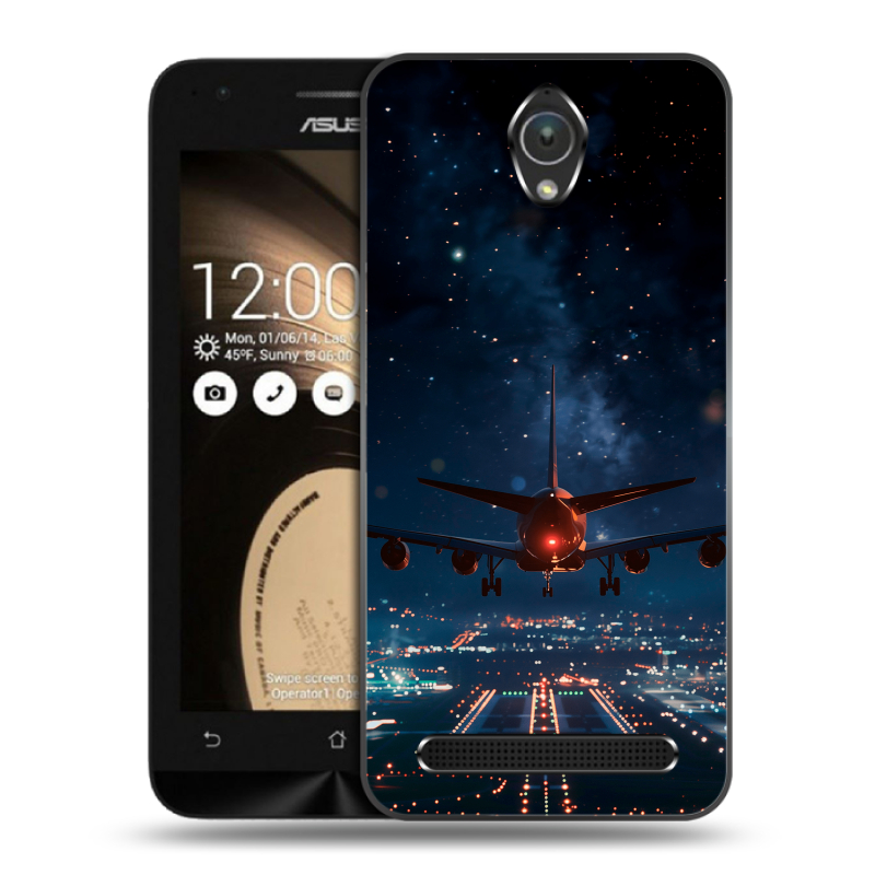 Пластиковый чехол на ASUS ZenFone Go 4.5 с принтом самолет Пластиковый чехол на ASUS ZenFone Go 4.5 с принтом самолет