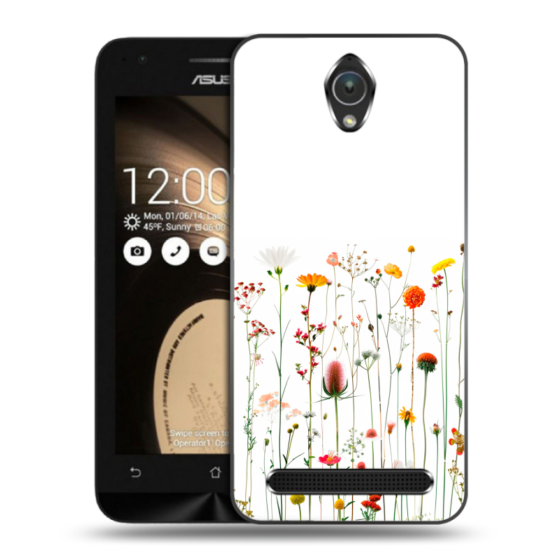 Пластиковый чехол на ASUS ZenFone Go 4.5 с принтом цветы Пластиковый чехол на ASUS ZenFone Go 4.5 с принтом цветы