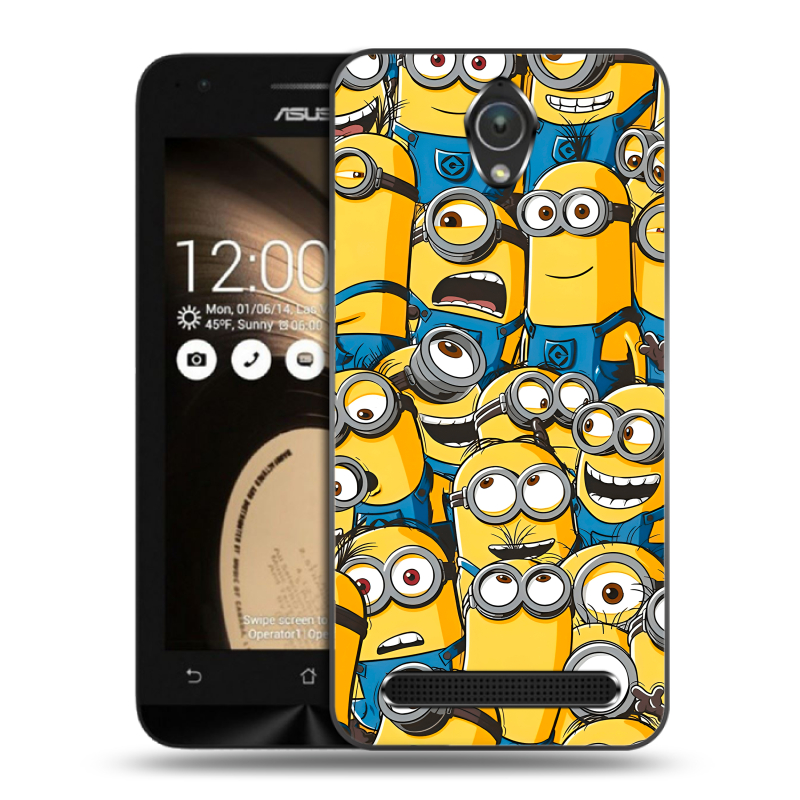 Пластиковый чехол на ASUS ZenFone Go 4.5 с принтом Миньоны Пластиковый чехол на ASUS ZenFone Go 4.5 с принтом Миньоны