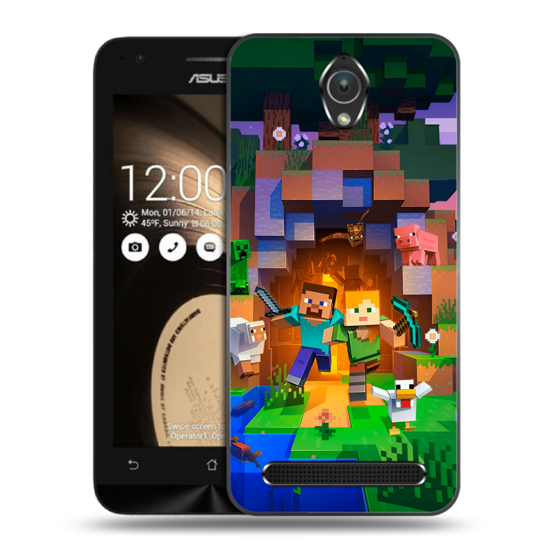 Пластиковый чехол на ASUS ZenFone Go 4.5 с принтом Майнкрафт Minecraft Пластиковый чехол на ASUS ZenFone Go 4.5 с принтом Майнкрафт Minecraft