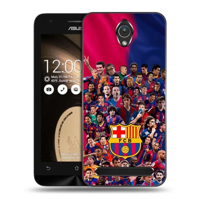 Пластиковый чехол на ASUS ZenFone Go 4.5 с принтом Барселона Barcelona Пластиковый чехол на ASUS ZenFone Go 4.5 с принтом Барселона Barcelona
