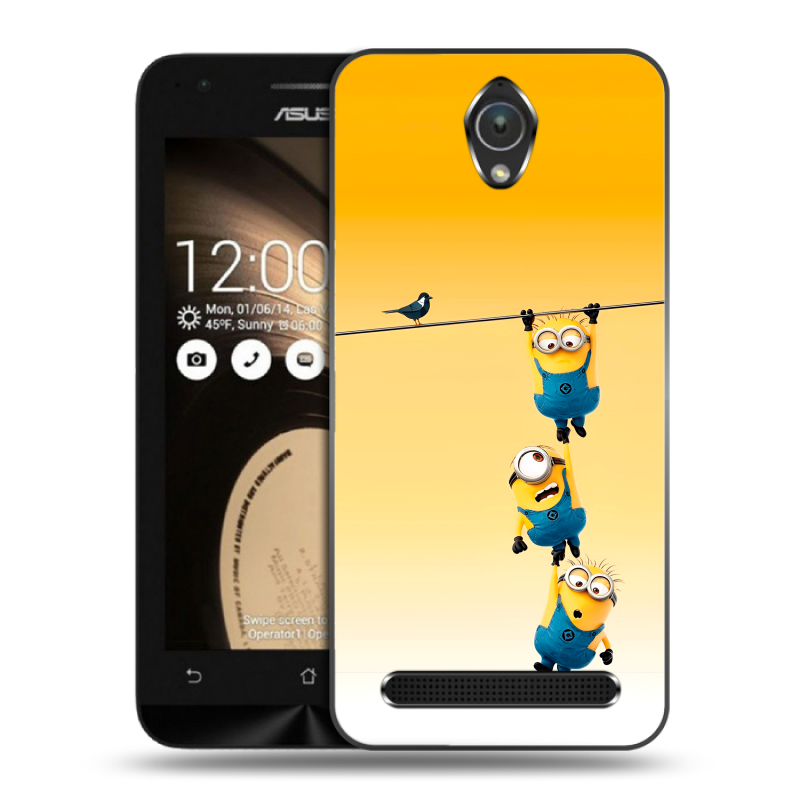 Пластиковый чехол на ASUS ZenFone Go 4.5 с принтом Миньоны Пластиковый чехол на ASUS ZenFone Go 4.5 с принтом Миньоны