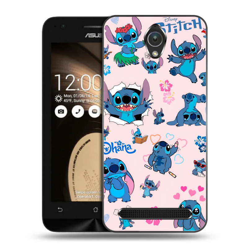 Пластиковый чехол на ASUS ZenFone Go 4.5 с принтом Лило и Стич Пластиковый чехол на ASUS ZenFone Go 4.5 с принтом Лило и Стич