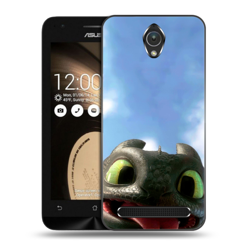 Пластиковый чехол на ASUS ZenFone Go 4.5 с принтом Как приручить дракона Пластиковый чехол на ASUS ZenFone Go 4.5 с принтом Как приручить дракона
