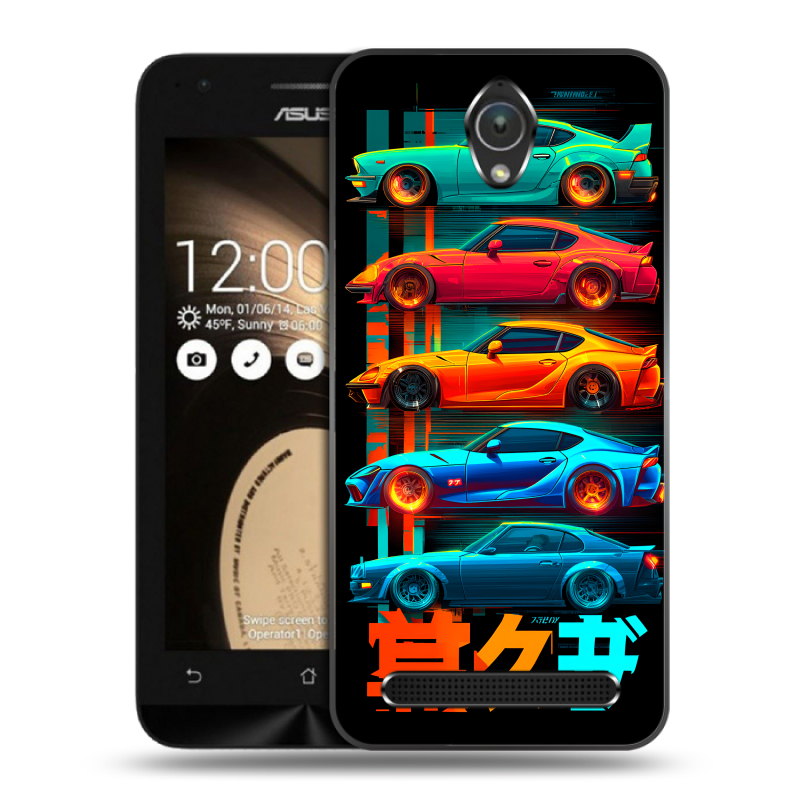 Пластиковый чехол на ASUS ZenFone Go 4.5 с принтом машины тачки Пластиковый чехол на ASUS ZenFone Go 4.5 с принтом машины тачки