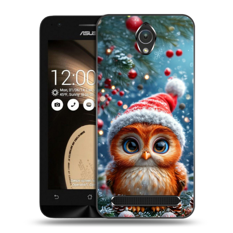 Пластиковый чехол на ASUS ZenFone Go 4.5 с принтом Новый год Пластиковый чехол на ASUS ZenFone Go 4.5 с принтом Новый год