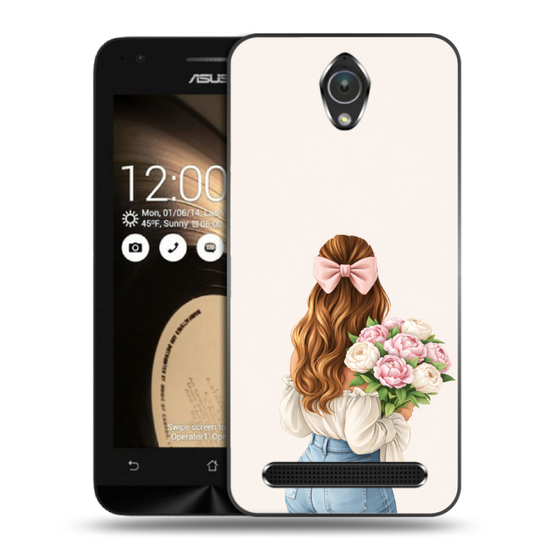 Пластиковый чехол на ASUS ZenFone Go 4.5 с принтом женский Пластиковый чехол на ASUS ZenFone Go 4.5 с принтом женский