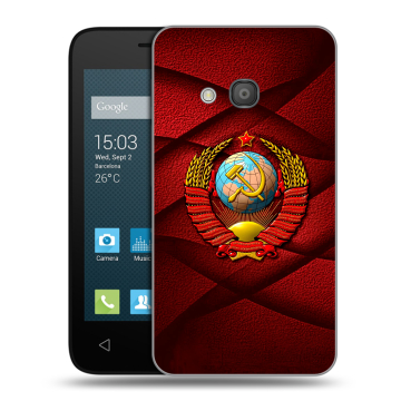 Пластиковый чехол на Alcatel One Touch Pixi 4 (4) с принтом Герб СССР Пластиковый чехол на Alcatel One Touch Pixi 4 (4) с принтом Герб СССР