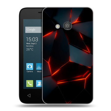 Пластиковый чехол на Alcatel One Touch Pixi 4 (4) с принтом Яркие абстракции Пластиковый чехол на Alcatel One Touch Pixi 4 (4) с принтом Яркие абстракции