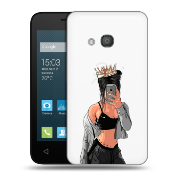 Пластиковый чехол на Alcatel One Touch Pixi 4 (4) с принтом Женские принты Пластиковый чехол на Alcatel One Touch Pixi 4 (4) с принтом Женские принты